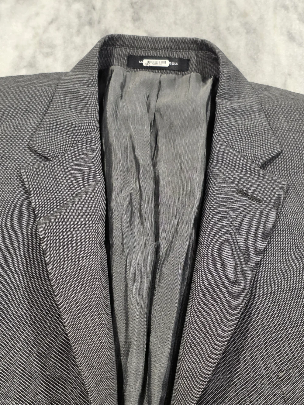 46R Men's Kenneth Cole Awearness Blazer Gray Wool 2 Button Sport Coat